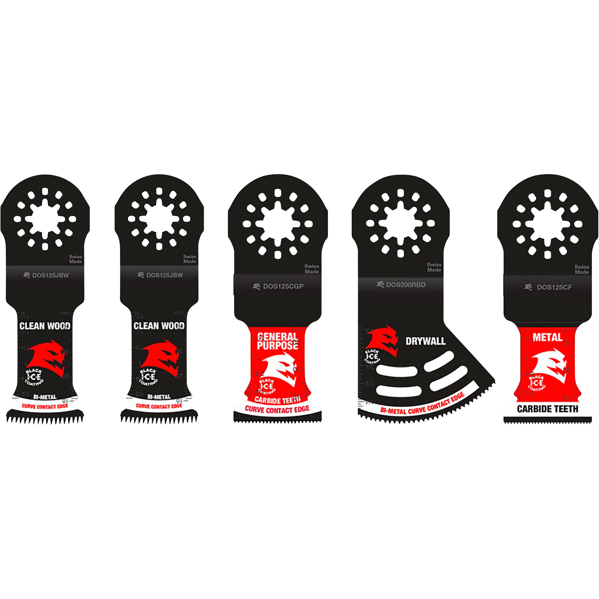 Diablo Starlock Oscillating MultiTool Blade Set — 5Pc., Model DOS5S Northern Tool